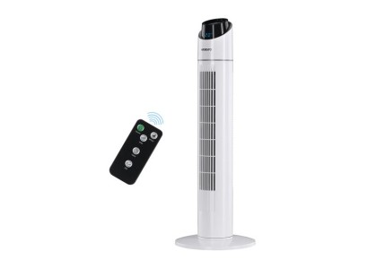 Вентилятор ARDESTO колонний, 90см, 50Вт, пульт ДК, дисплей, чорно-білий