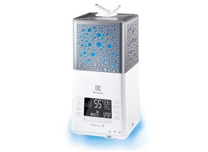 Зволожувач повітря Electrolux YOGAhealthline EHU-3815D 6.3 л, 50 м2, 550 мл/г, ультразвуковий, гігростат, аромакапсула, УФ лампа, стерилізація пари, підсвічуван