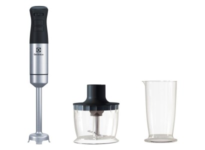 Блендер Electrolux заглибний 800Вт, 3в1, чаша-700мл, чопер, чорний-метал