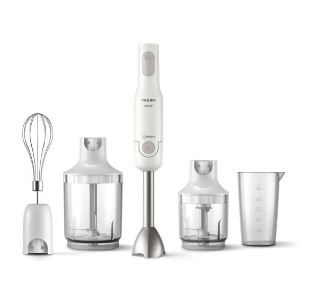 Блендер Philips заглибний Daily Collection 650Вт, 4в1, білий