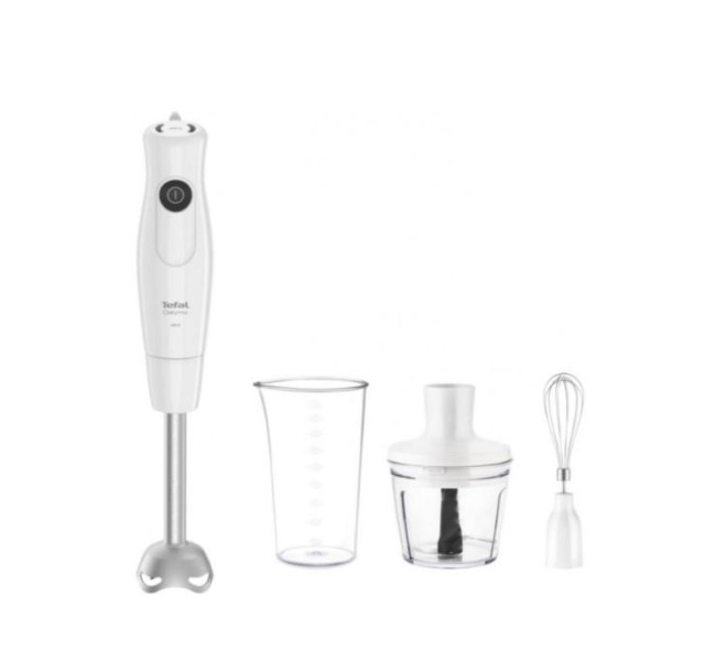 Блендер Tefal заглибний Dailymix 600Вт, 3в1, чаша-800мл, чопер-500мл, турборежим, білий