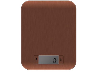 Ваги Ardesto кухонні, 5кг, CR2032x2 в комплекті, метал, бронзовий