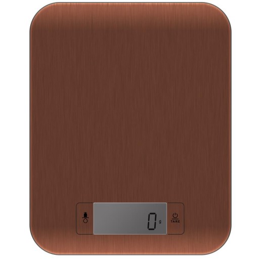 Ваги Ardesto кухонні, 5кг, CR2032x2 в комплекті, метал, бронзовий
