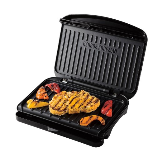 Гриль George Foreman прижимний Fit Grill Medium 1630Вт, темп. режимів-1, пластик, чорний