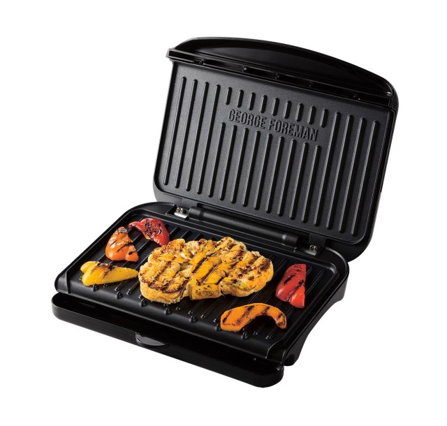 Гриль George Foreman прижимний Fit Grill Medium 1630Вт, темп. режимів-1, пластик, чорний