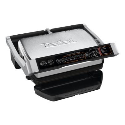 Гриль Tefal притискний OptiGrill+ Initial 2000Вт, темп. режимів-5, знімні пластини, метал