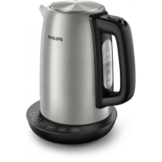 Електрочайник Philips Avance Collection 1.7л, 4 темп.реж, метал