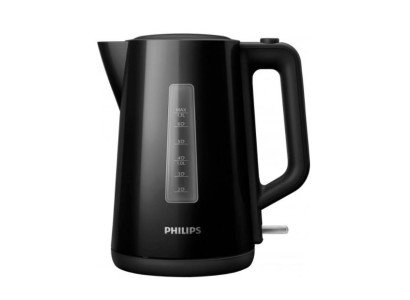 Електрочайник Philips Series 3000 1.7л, пластик, чорний