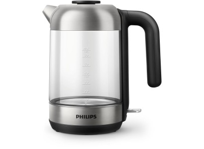 Електрочайник Philips Series 5000 1.7л, скло, чорно-сріблястий