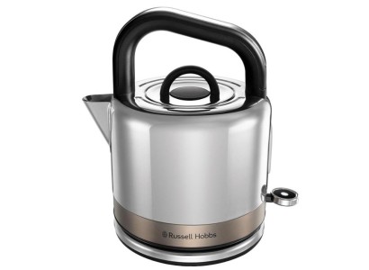 Електрочайник Russell Hobbs Distinctions Titanium, 1.5л, Strix, метал, сріблясто-мідний