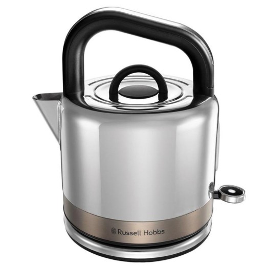 Електрочайник Russell Hobbs Distinctions Titanium, 1.5л, Strix, метал, сріблясто-мідний