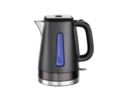 Електрочайник Russell Hobbs Matte Black 1.8л, Strix, метал, чорний