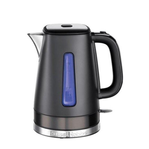 Електрочайник Russell Hobbs Matte Black 1.8л, Strix, метал, чорний