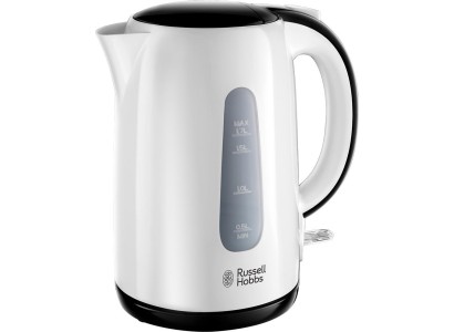 Електрочайник Russell Hobbs My Breakfast 1.7л, пластик, біло-чорний