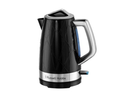 Електрочайник Russell Hobbs Structure 1.7л, пластик, чорно-сріблястий