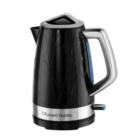 Електрочайник Russell Hobbs Structure 1.7л, пластик, чорно-сріблястий