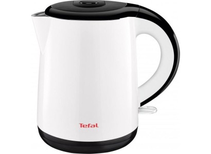 Електрочайник Tefal Safe`tea 1л, з подвійними стінками, білий глянець