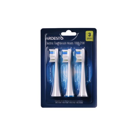 Насадка до електричних зубних щіток Ardesto TBH-21W біла, 3 шт. в комплекті