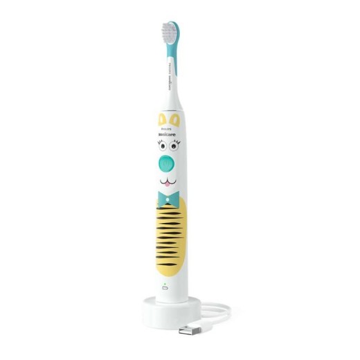 Щітка зубна електр. Philips, Philips Sonicare For Kids, для дітей, насадок-1, 2 комплекти наклейок, білий