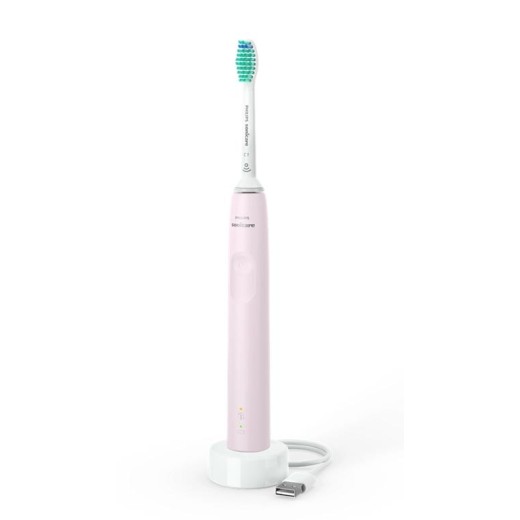 Щітка зубна електр. Philips, Sonicare 3100 series, 31т. колив/хв, насадок-1, рожевий