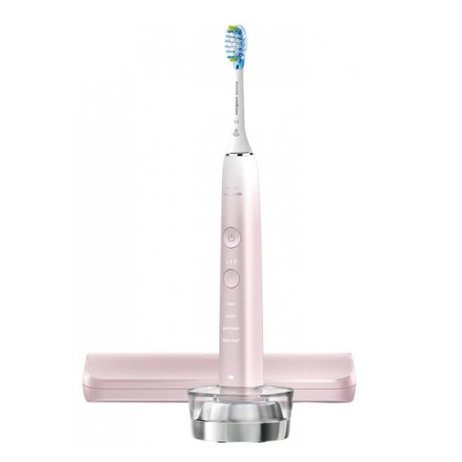 Щітка зубна електр. Philips, Sonicare DiamondClean Prestige 9900, 62т. колив/хв, насадок-1, SenseIQ, зарядний чохол, рожевий