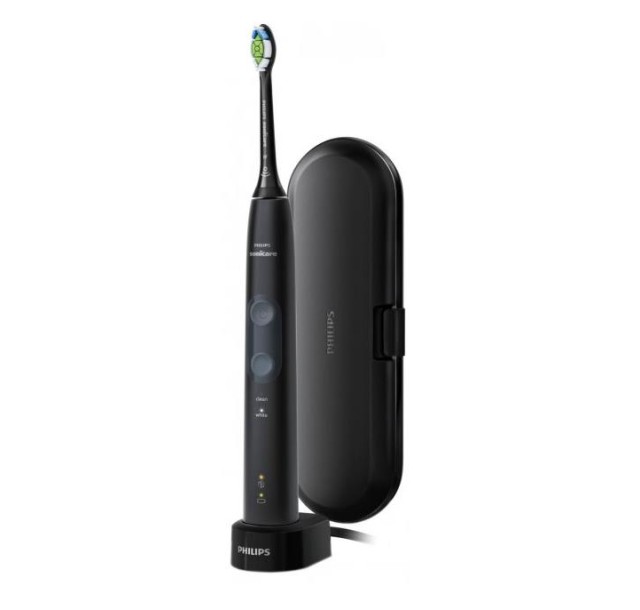 Щітка зубна електр. Philips, Sonicare ProtectiveClean 4500, 62т. колив/хв, насадок-1, футляр, чорний