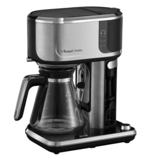 Кавоварка Russell Hobbs крапельна Attentiv Coffee Bar 1.5л, мелена, LED-дисплей, чорно-метал