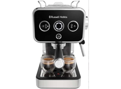 Кавоварка Russell Hobbs ріжкова Distinctions 1.1л, мелена + чалди, чорно-сріблястий