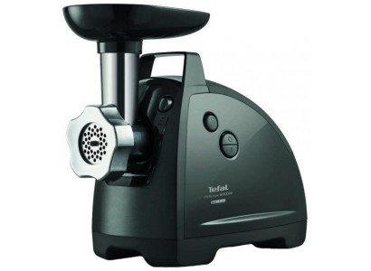 М'ясорубка Tefal HVB Plus, 2000Вт, 2.6кг/хв, 3 решітки, насадка для ковбас, кеббе, томатів, 5 терок, пластик/метал, чорний