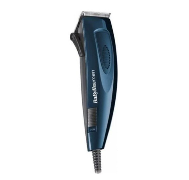 Машинка для стриження  Babyliss, від мережі, насадок-8, сталь, синій