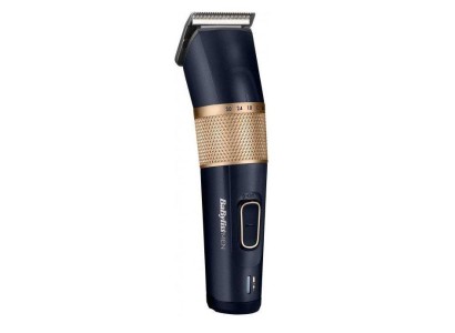 Машинка для стриження  Babyliss, мережа+акум., вібраційний мотор, насадок-8, кейс, титан.напил., синій