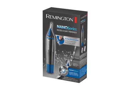 Тример Remington Nano Series, для носа та вух, ААх1, насадок-3, сталь, чорно-синій