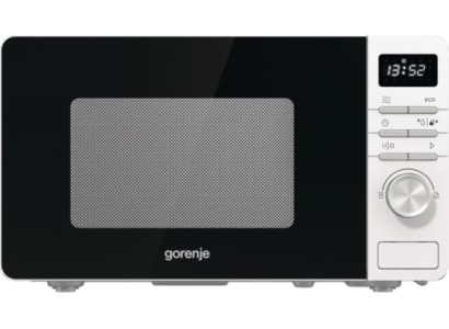 Мікрохвильова піч Gorenje, 20л, електр. керув., 800Вт, дисплей, білий