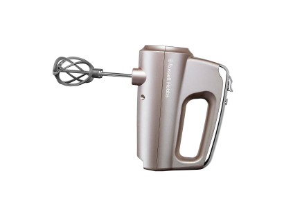 Міксер Russell Hobbs ручний Smoky Quartz, 350Вт, насадки-4, турборежим, сріблястий