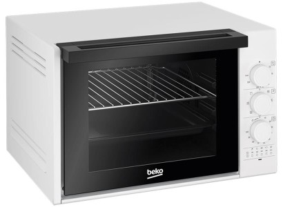 Піч електрична Beko, 30л, 1850Вт, механіч., гриль, конвенція, розморожування, біла
