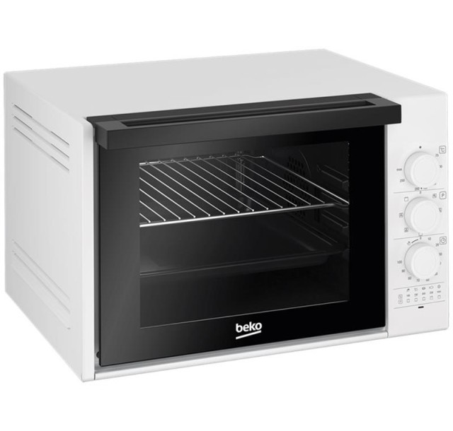 Піч електрична Beko, 30л, 1850Вт, механіч., гриль, конвенція, розморожування, біла