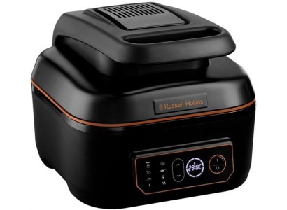 Мультипіч Russell Hobbs SatisFry Air&Grill, 1745Вт, чаша-5.5л, сенсорне керув., алюміній/пластик,чорно-помаранчевий