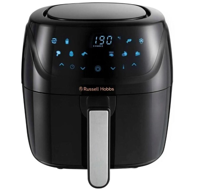 Мультипіч Russell Hobbs SatisFry Air Medium, 1350Вт, чаша-4л, сенсорне керув., алюміній/пластик,чорно-сірий