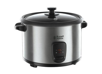 Рисоварка Russell Hobbs Cook&Home, чаша-1.8л, електронне керув., нерж. сталь, чорний