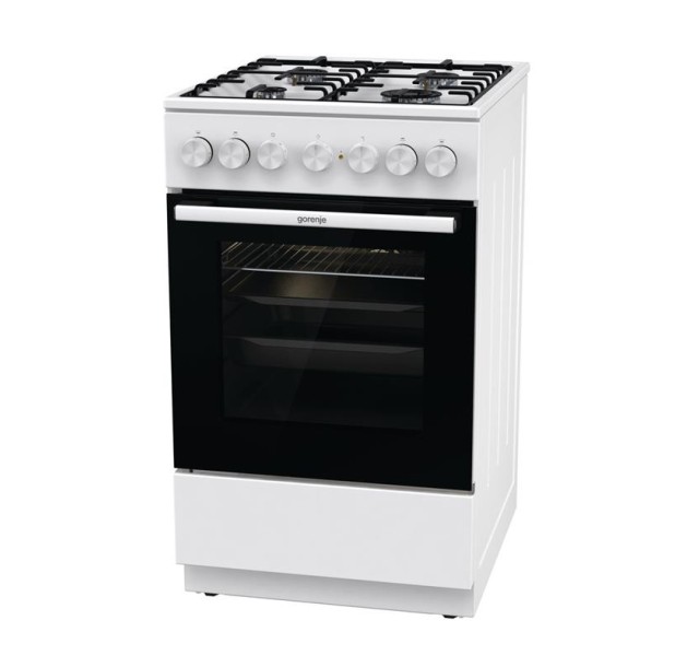 Плита Gorenje комбінована, 70л, 50x60см, емальовані,  білий