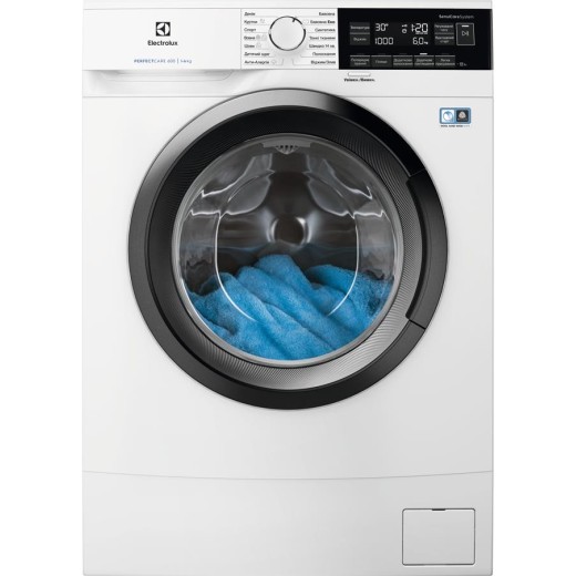 Пральна машина Electrolux фронтальна, 6кг, 1000, A+++, 41см, дисплей, білий