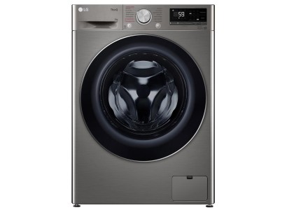 Пральна машина LG фронтальна, 7кг, 1200, A+++, 48см, дисплей, пара, інвертор, cріблястий