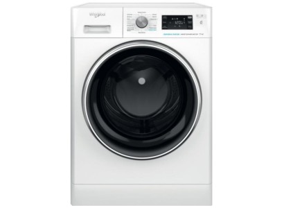 Пральна машина Whirlpool фронтальна, 11кг, 1400, A+++, 60см, дисплей, пара, інвертор, люк чорний, білий