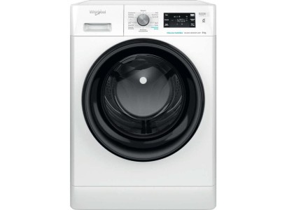 Пральна машина Whirlpool фронтальна, 8кг, 1200, A+++, 60см, дисплей, пара, інвертор, люк чорний, білий