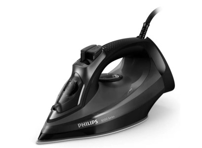 Праска Philips 5000 Series, 2600Вт, 320мл, паровий удар -200гр, постійна пара - 45гр, керам. підошва, чорний