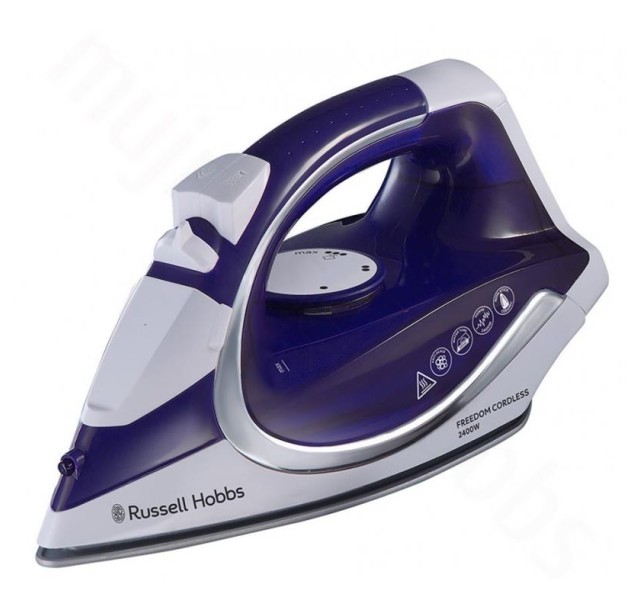 Праска Russell Hobbs безпровідна Supreme Steam Cordless, 2400Вт, 300мл, паровий удар -40гр, постійна пара - 135гр, база для заряджання, автовимкнення, керам. пі