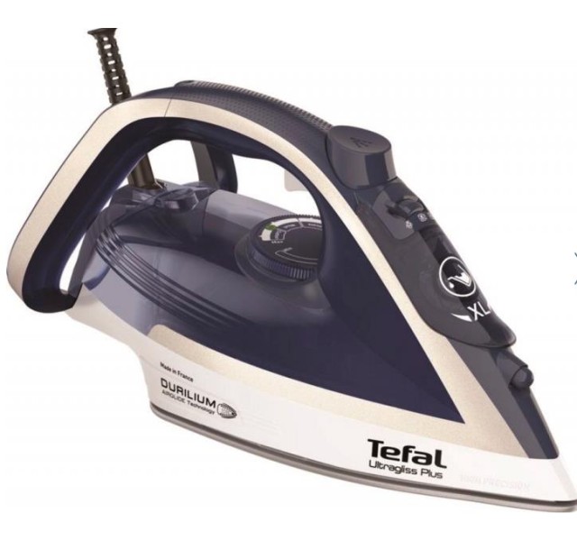 Праска Tefal Ultragliss Plus, 2800Вт, 270мл, паровий удар -260гр, постійна пара - 50гр, керам. підошва, синій