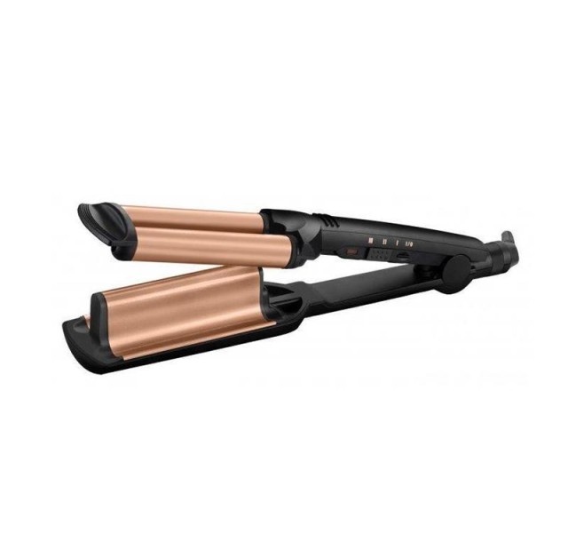 Плойка Babyliss, гофре , 85Вт, темп.режимів-3, 160-210С, природні хвилі, кераміка, турмалін , чорний