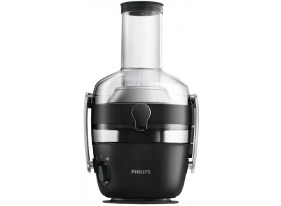 Соковитискач Philips Avance Collection відцентрований 1000Вт, чаша-1л, жмих-2.1л, жолоб на ціле яблуко, пластик, чорний