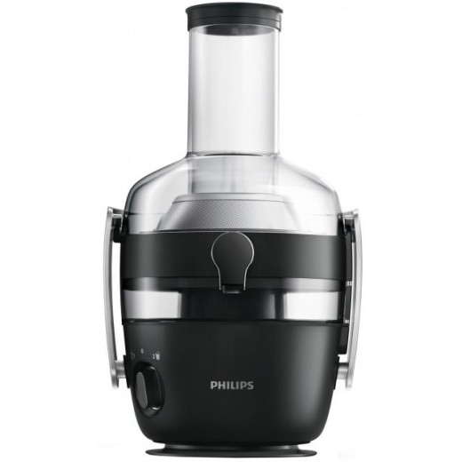 Соковитискач Philips Avance Collection відцентрований 1000Вт, чаша-1л, жмих-2.1л, жолоб на ціле яблуко, пластик, чорний